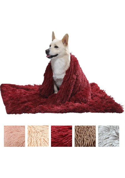 Şarap Kırmızısı Tarzı 120X100CM Evcil Hayvan Battaniyesi Uzun Peluş Kedi Matı Yumuşak Evcil Hayvan Yatağı (Yurt Dışından) fiyatları