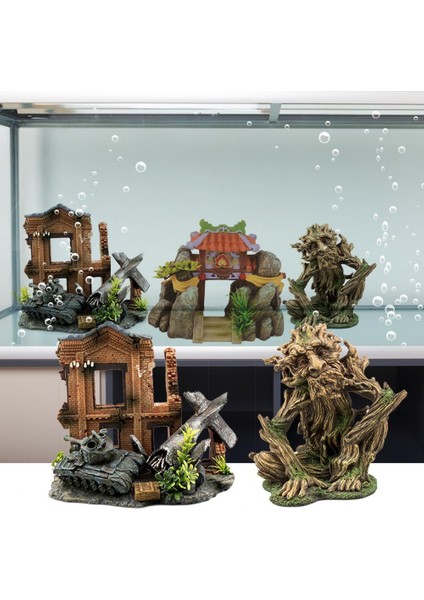 No.1 Tarzı Canlı Peyzaj Solmayan Balık Tankı Sahte Ağaç Uçak Tank Evi Süsleme Türü Aquarium Aksesuarları (Yurt Dışından) fiyatları