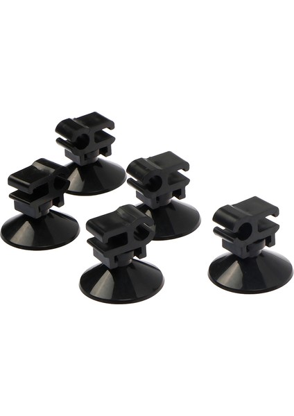 5 Adet Siyah Akvaryum Emme Kupası Klip Güç Kablosu Toka Balık Tankı Tel Düzenleyici Hortum Pompası Akvaryum Emici (Yurt Dışından)