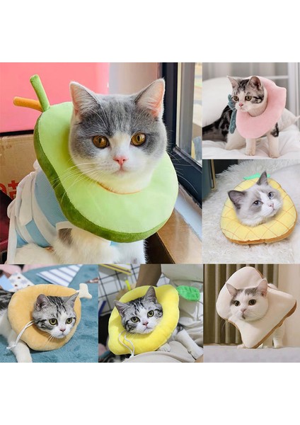 Sarı Stil L(4.5kg-7kg) Yumuşak Tost Avokado Şekilli Pamuklu Pet Elizabethan Yaka Köpek Kedi Ayarlanabilir Yara Iyileştirme Yaka Isırma Engelleme Boyun Yüzüğü Için Evcil Hayvanlar (Yurt Dışından) fiyatları