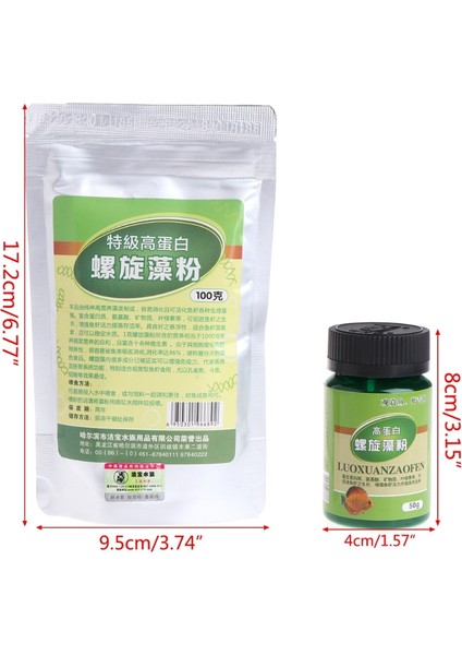 50G Tarzı Gösteri Olarak 50G100G Spirulina Tozu Doğal Sağlık Gıdası Organik Besin Saf (Yurt Dışından) modelleri