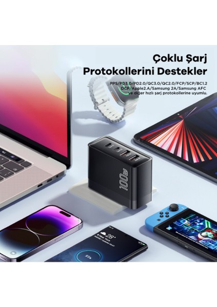 Bello Bt-03 100W 4 Port Adaptör