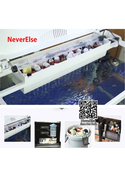 Creatorally Balık Tankı Filtresi Duvara Monte Şelale Dış Filtre Balık Tankı Oksijen Pompası 2 Filtrel (Yurt Dışından) modelleri