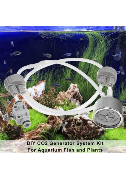 Güncellenmiş Tip Stili Dıy Co2 Valf Difüzör Akvaryum Malzemeleri Balık Tankı Su Otluğu Co2 Jeneratör Sistemi Seti Basınçlı Hava Akış Cihazı ile Yapım Amac: . (Yurt Dışından) modelleri