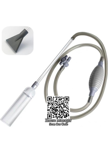 2,6 M Uzunluğunda (Yükseltme) Stili Resim Olarak Yarı Otomatik Akvaryum Temizleyici Su Değiştirme El Değiştirici Çakıl Balık Tankı Vakum Sifon Su Pompası Temizleyici (Yurt Dışından)