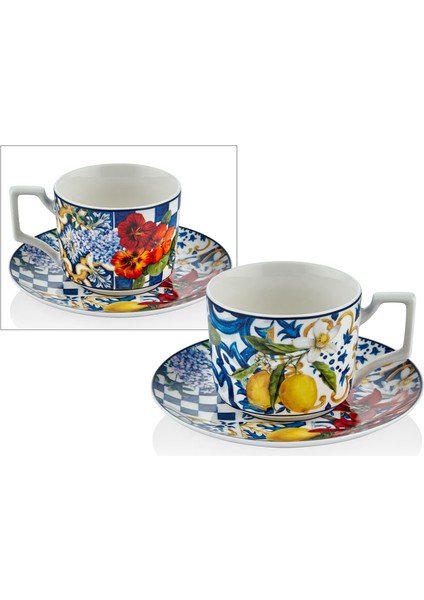 Italy Garden 6’Lı Çay Fıncanı Seti 15 X 6,5 Cm