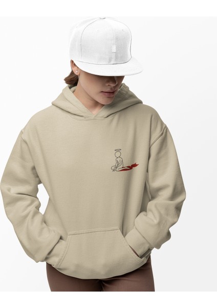 Gölgesi Şeytan Olan Melek Kadın Baskılı Sweatshirt