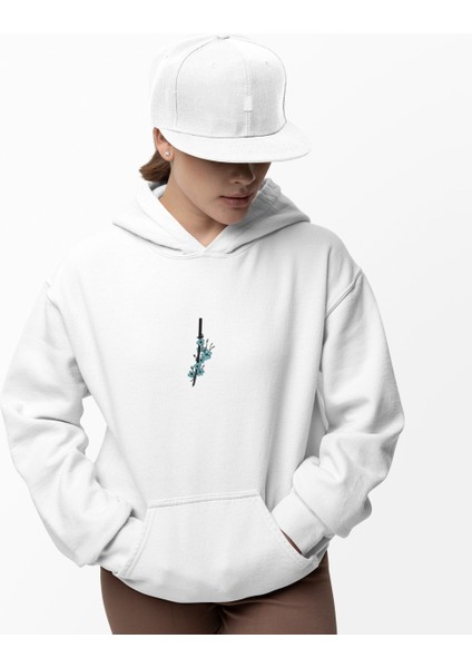 Çiçekli Kılıç Kadın Hoodie fiyatları