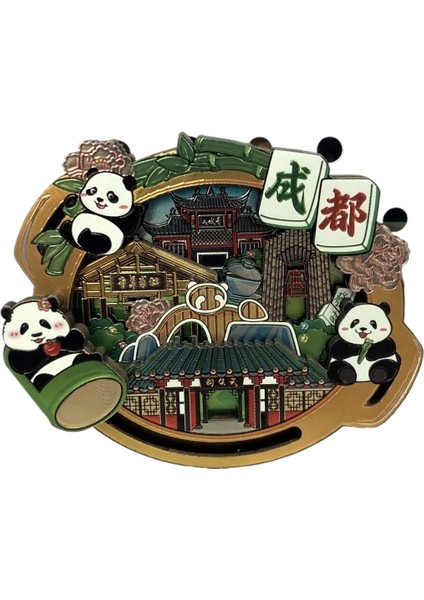 Panda Buzdolabı Çıkartmaları Ev Aksesuarları Arkadaşlar Için Hediyelik Eşya (Yurt Dışından)