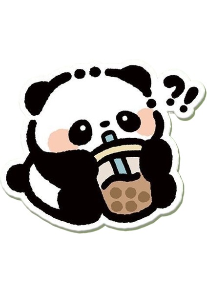 Panda Buzdolabı Çıkartmaları Ev Aksesuarları Arkadaşlar Için Hediyelik Eşya (Yurt Dışından)