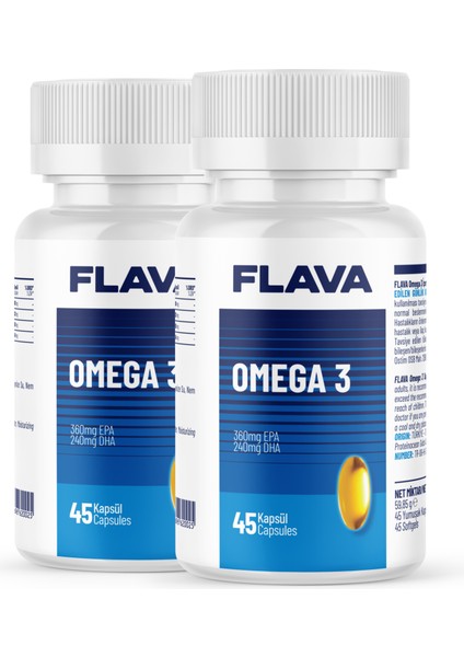 OMEGA 3 - 45 kapsül x 2 Adet