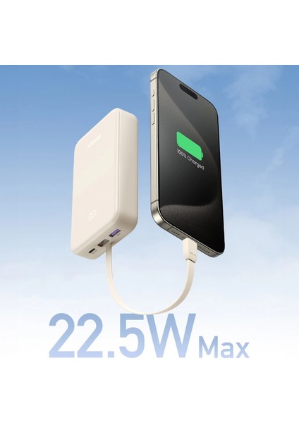 20.000 Mah Pd 20W Kablolu Hızlı Şarj Powerbank - 35340