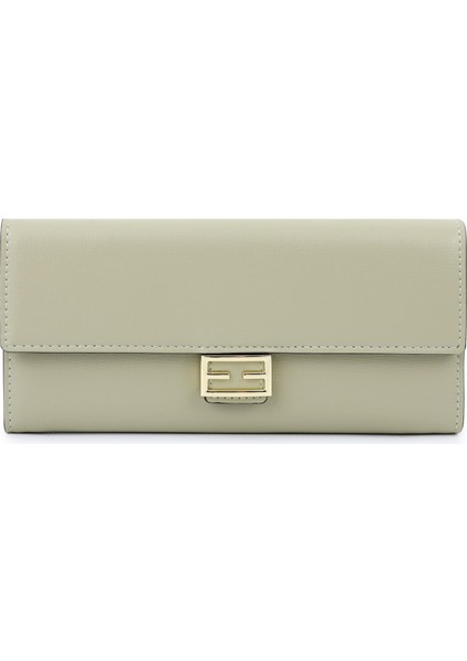 Kadın Uzun Düz Renk Cüzdan Katlanır Tasarım Cüzdan (Yurt Dışından)