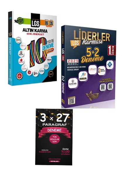 8. Sınıf LGS 10 Farklı Yayın 10 Deneme Tüm Konular – Anla Kazan Paragraf