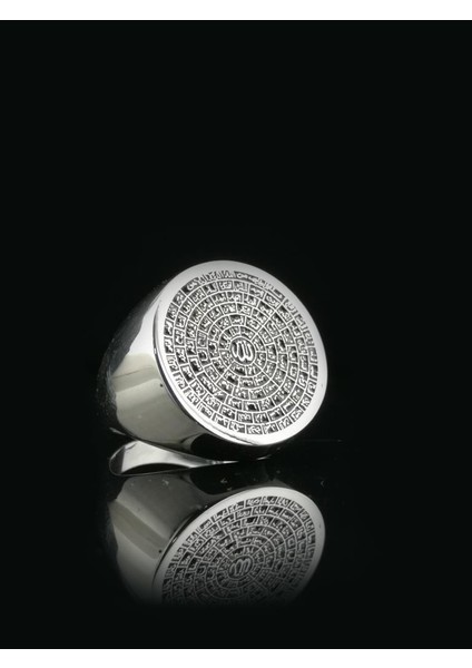 Esmaül Hüsna Dua Yazılı 925 Ayar Gümüş Yüzük