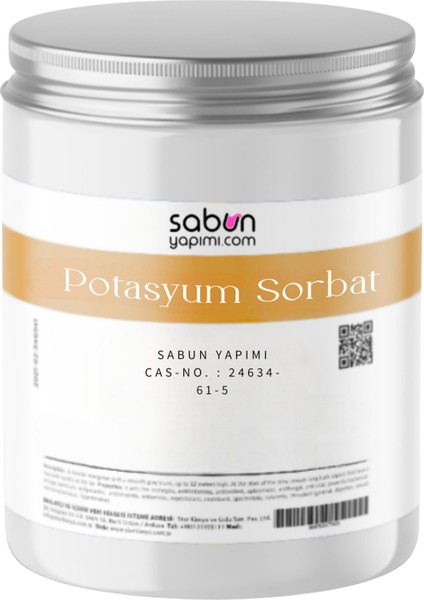 Potasyum Sorbat 100 gr – Sabun ve Kozmetik Ürünleri Için Koruyucu Bileşen