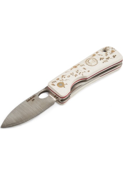 Kam - J10 - D2 Çelik - Beyaz Micarta - Içten Kilitli Çakı fırsatları