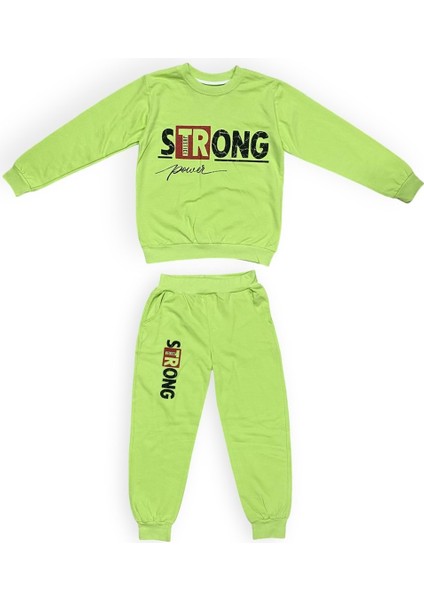Strong Motif Kız Çocuk Eşofman MNK0625