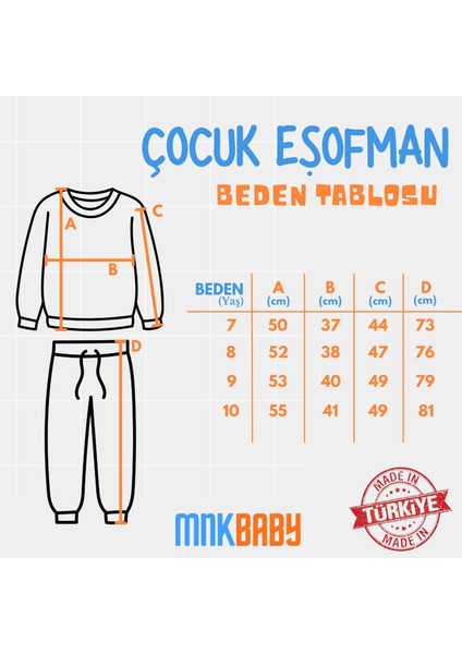 To Be Happy Motif Kız Çocuk Eşofman MNK0624 indirimleri