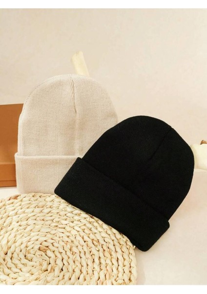 Unisex Katlamalı TAŞ,SİYAH 2'Lİ Bere Seti EKEBERESETİ2LİYENİ fiyatları