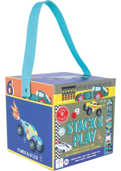 Ahşap Figürlü Küpler / Cars