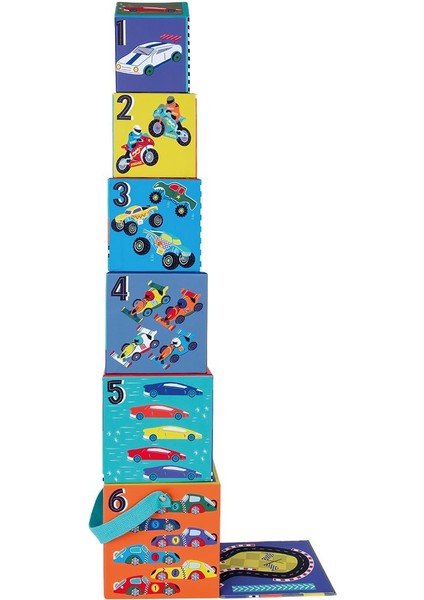 Ahşap Figürlü Küpler / Cars