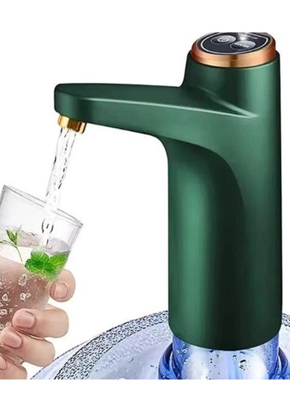 Akıllı Su Pompası Yeşil Dokunmatik Şarjlı Damacana Pompası