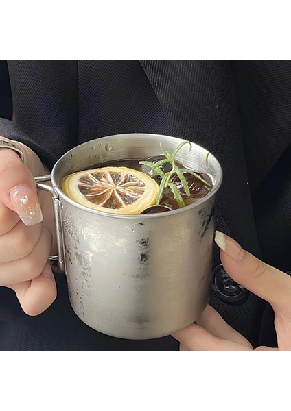 Çelik 250 ml Katlanır Kulplu Kahve Kamp Bardağı Fincanı fırsatları