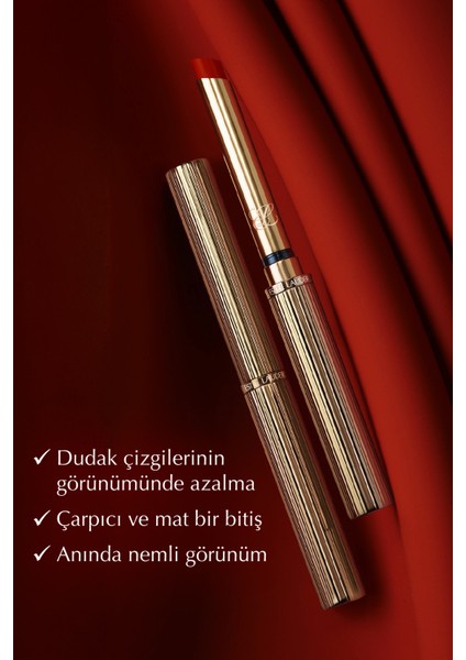 Mat Bitişli Ruj - Pure Color Explicit Volume Mat Ruj - Renk: Temperature Rısıng