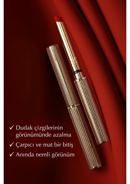 Mat Bitişli Ruj - Pure Color Explicit Volume Mat Ruj - Renk: Temperature Rısıng