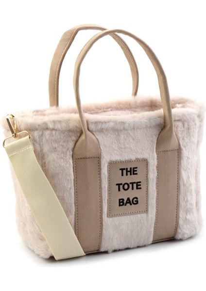 Krem Tüylü Kadın Omuz Çantası C06486268091 fiyatları