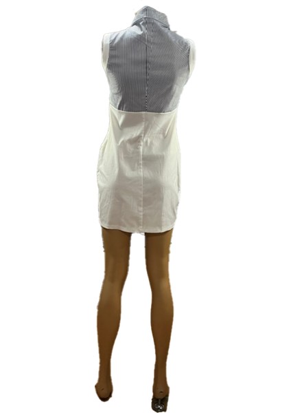 Pop Elite Beyaz Likralı Mini Kot Elbise modelleri