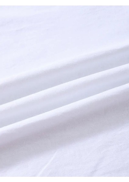 Kadın Fiyonk Leopar Baskılı Beyaz Siyah T-Shirt Oversize Salaş
