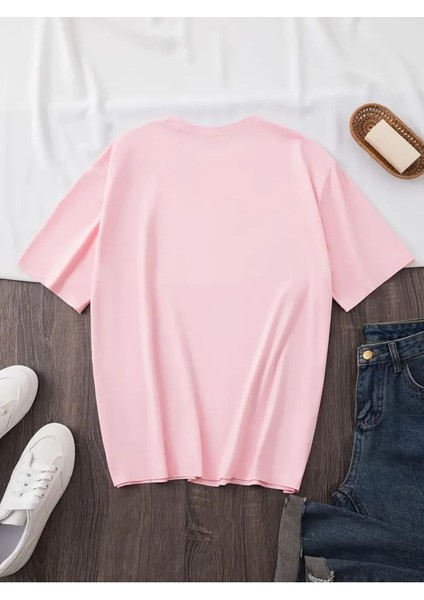 Kadın Anne Kız Tema Baskılı T-Shirt Oversize Salaş fiyatları