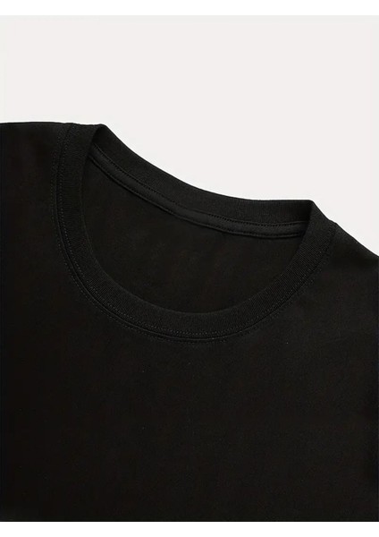 Erkek Relax Basklı T-Shirt Yeni Sezon Oversize Salaş