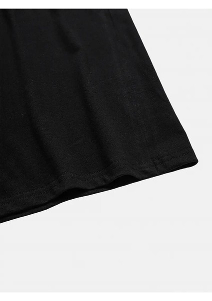 Erkek Relax Basklı T-Shirt Yeni Sezon Oversize Salaş