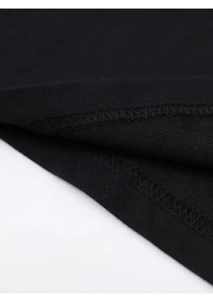 Kadın Fiyonk Leopar Baskılı Beyaz Siyah T-Shirt Oversize Salaş