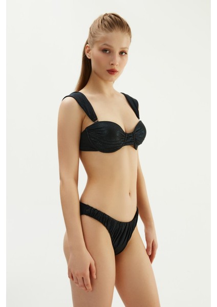 Straplez Tasarım Bikini Takımı Siyah 2105ESBK modelleri