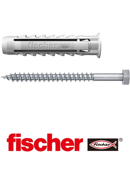 SX12X60 Altıgen Başlı Vidalı Dübel (3'lü)