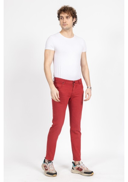 Bgtt Unisex Kot Pantolon 24K Ymz Kırmızı