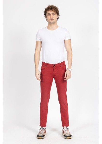 Bgtt Unisex Kot Pantolon 24K Ymz Kırmızı fiyatları