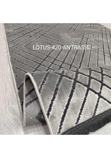 Decoser Lotus Koleksiyonu Dokuma Halı DH420 Antrasit