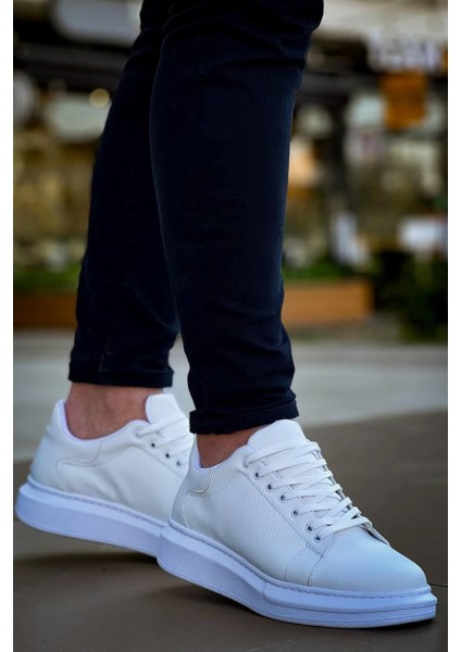 Bağcıklı Beyaz Günlük Erkek Ayakkabısı modelleri