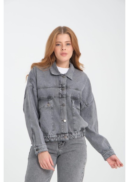 %100 Pamuk Kadın Kot Ceket - Cepli ve Şık Tasarım modelleri