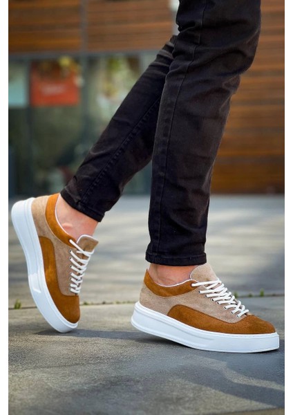 Vizon Taba Süet Bağcıklı Günlük Erkek Ayakkabısı indirimleri