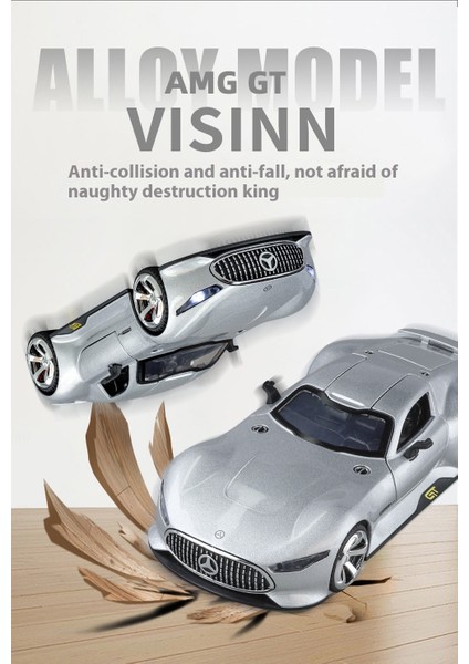 1:32 Mercedes Amg-Gt Alaşımlı Spor Otomobil Modeli (Yurt Dışından)