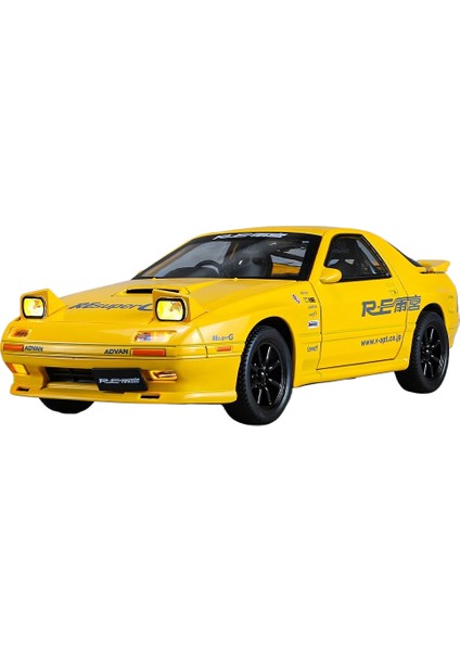 1:24 Mazda Rx7 3 Vitesli Hafif Direksiyonlu Alaşımlı Araba Modeli (Yurt Dışından)