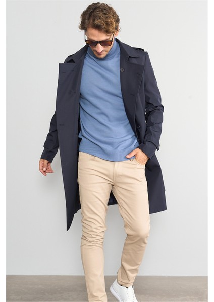 Mentality 3177 Balıkçı Yaka Indigo Triko modelleri