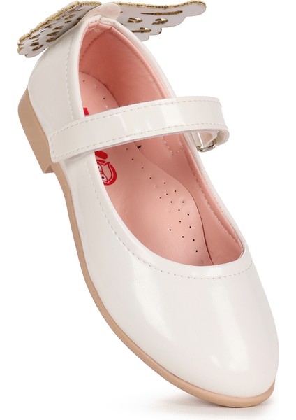 Friga Ayna Kelebek Cırtlı Kız Çocuk Babet Ayakkabı