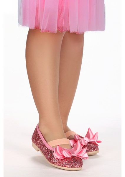 Panı Cam Kırığı Fiyonk Lastikli Kız Çocuk Babet Ayakkabı modelleri